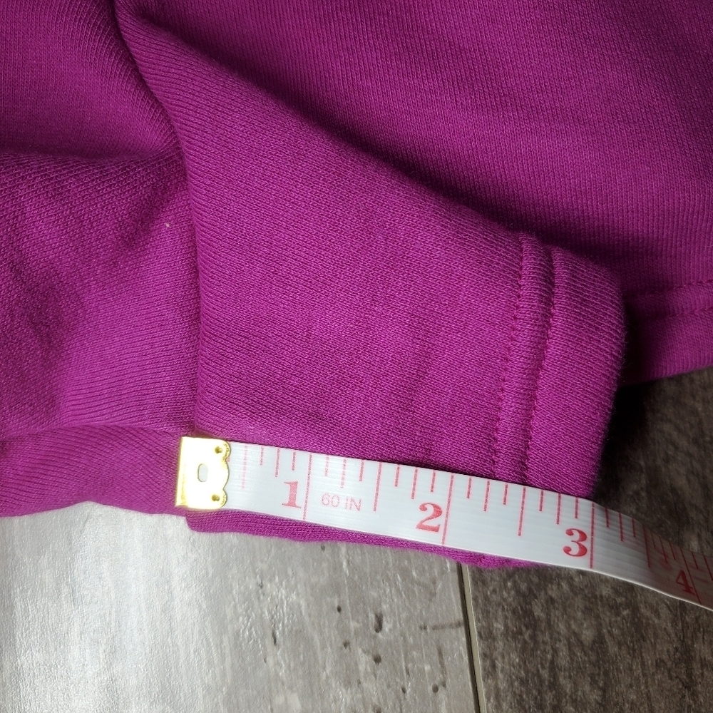 NWT PINK Victoria's Secret Dahlia Magenta Pink Foldover Sweat Shorts Size XL - Picture 8 of 16
